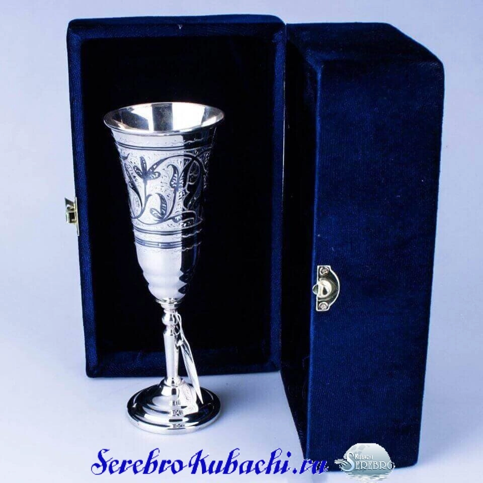 серебряный фужер кубачи