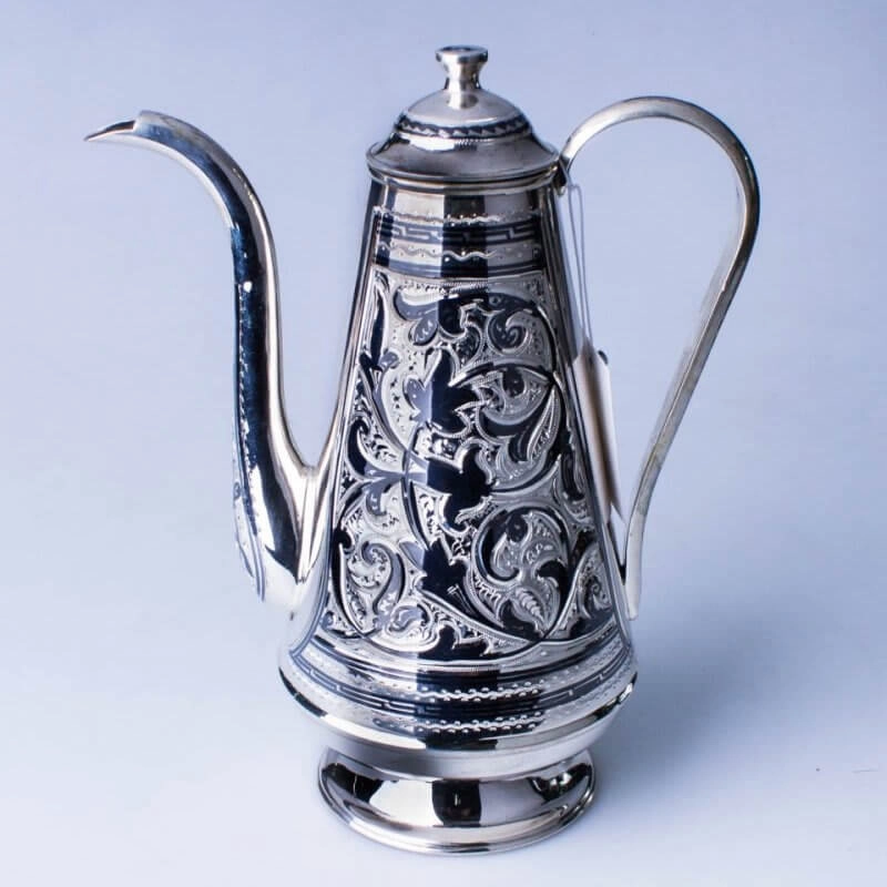 серебряный кофейник кубачи