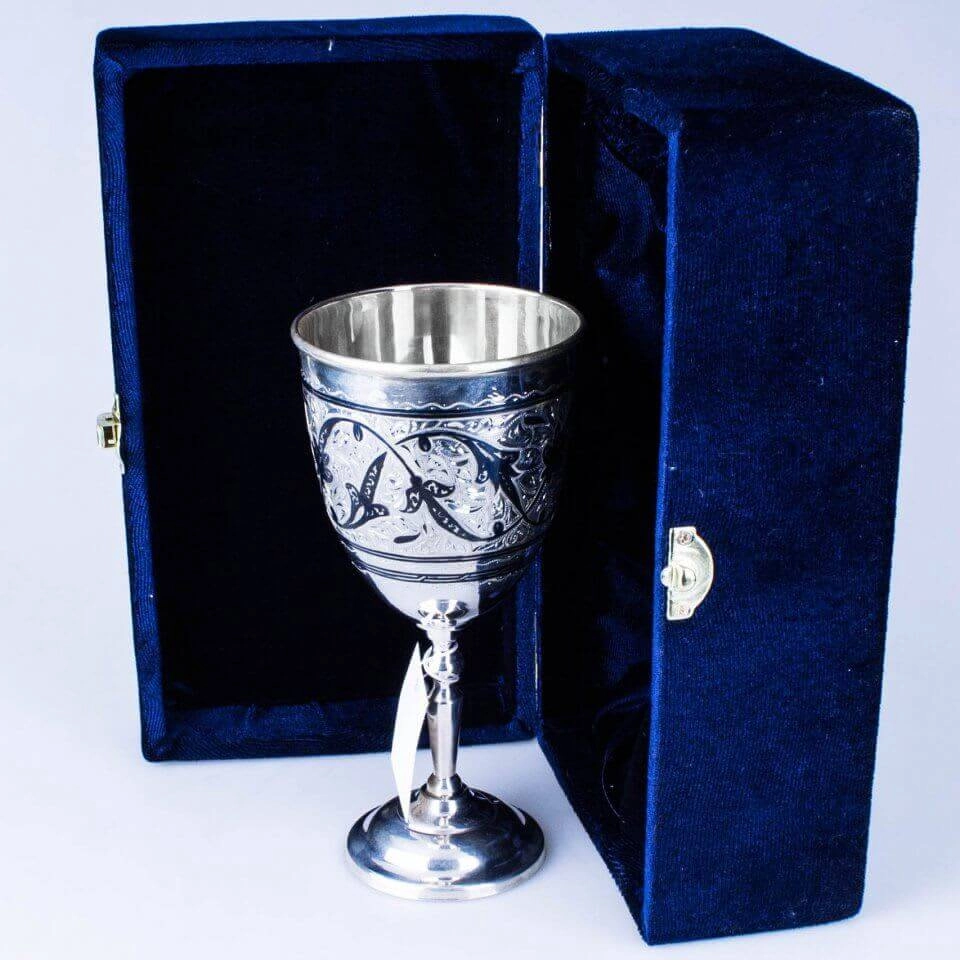 серебряный кубок бокал кубачи