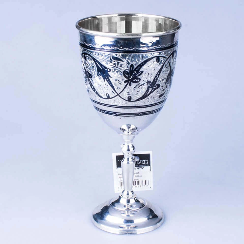 серебряный кубок бокал кубачи