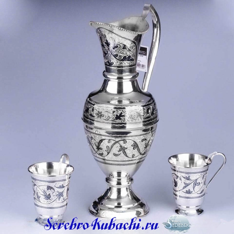 серебряный набор для воды недорого