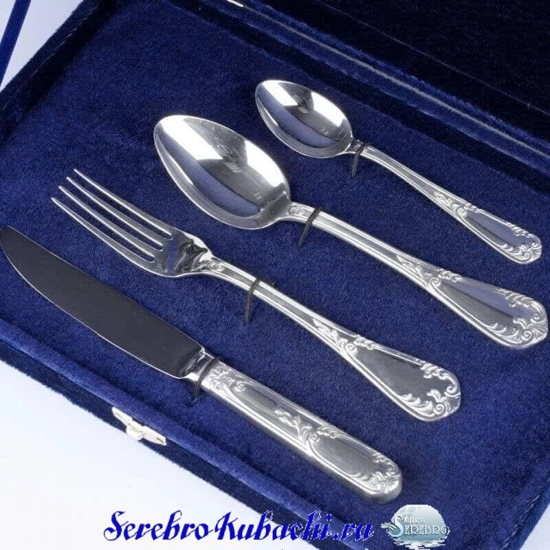 серебряные столовые приборы