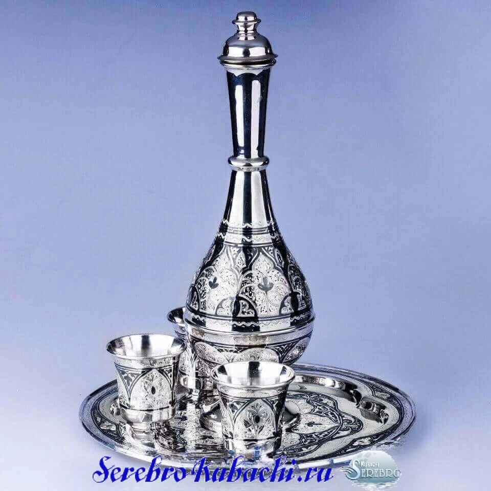 серебряный набор для водки