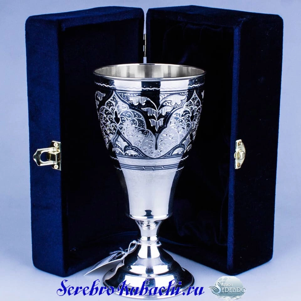серебряный пивной бокал