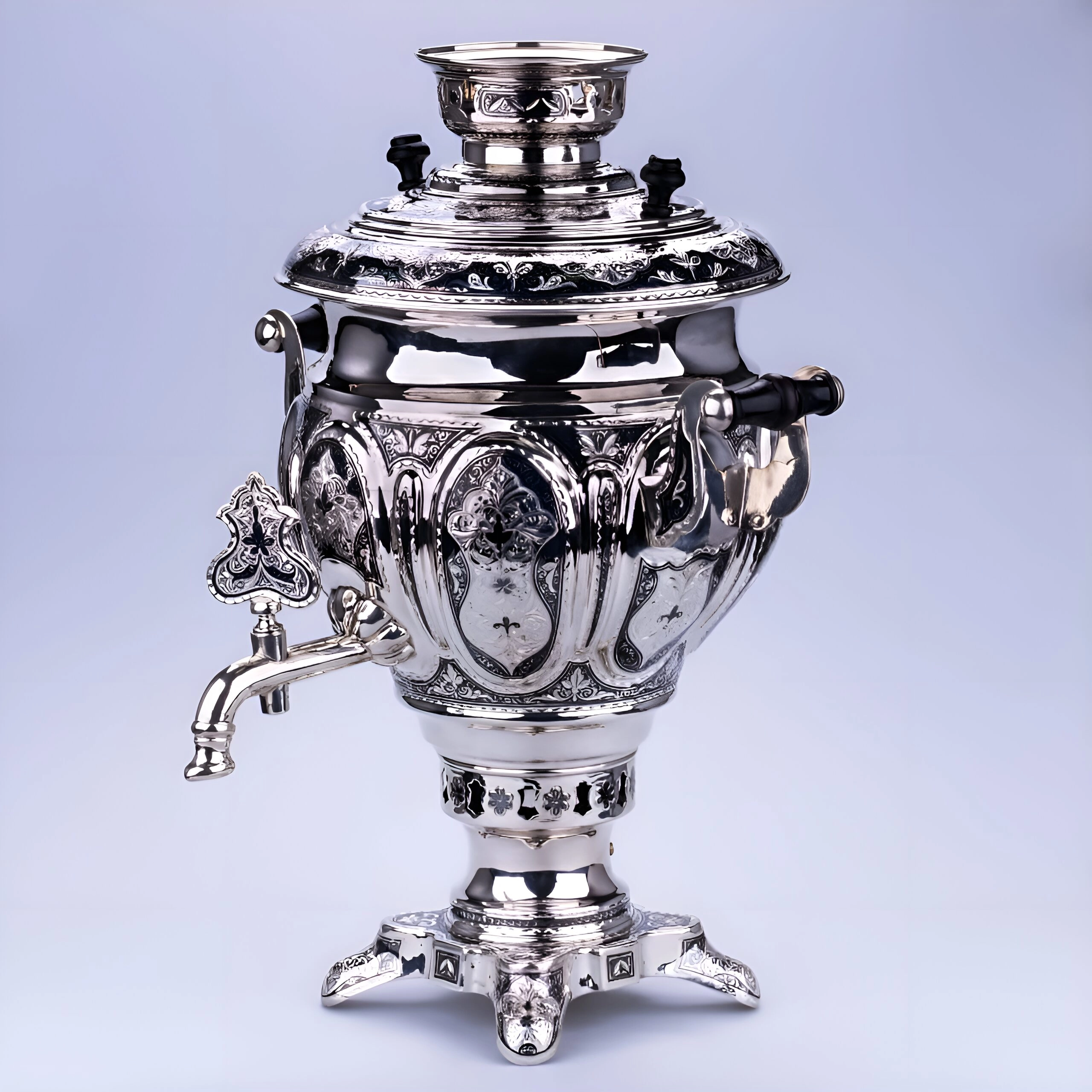 серебряный самовар