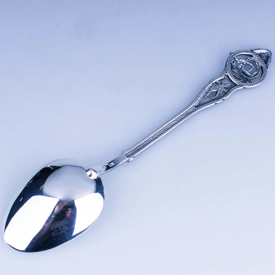 чайная серебряная ложка скорпион