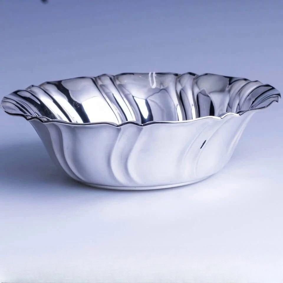 тарелка из серебра глубокая