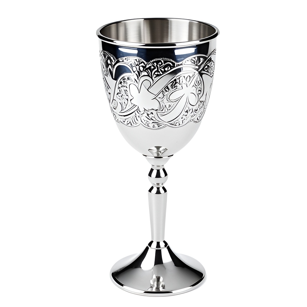 Серебряный бокал 1 белый серебряный бокал