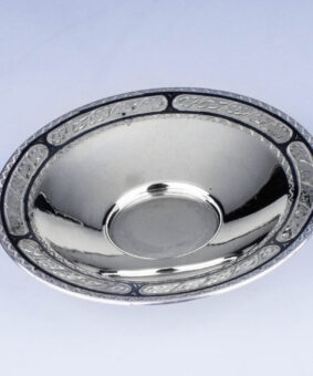 блюдце кофейное серебро