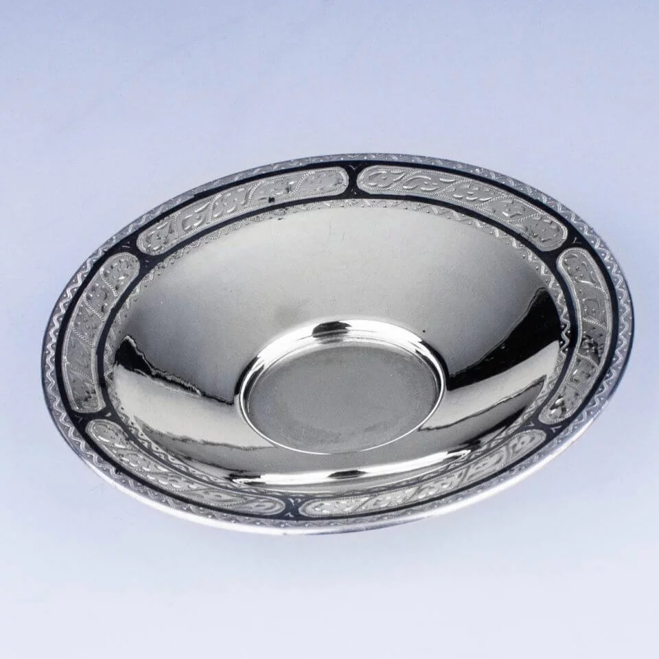 блюдце кофейное серебро