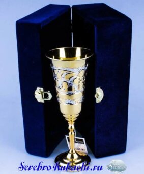 бокал позолоченный серебро