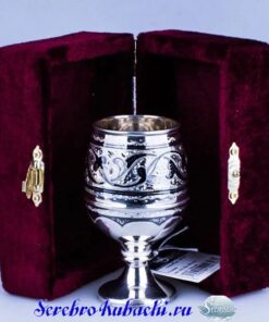 бокал для вина серебро