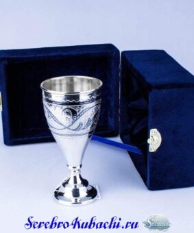 бокал серебряный кубачи