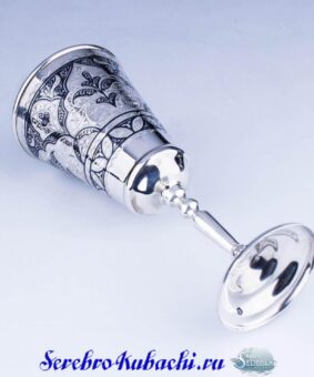 Бокал кубок серебряный 6 бокал кубок серебряный