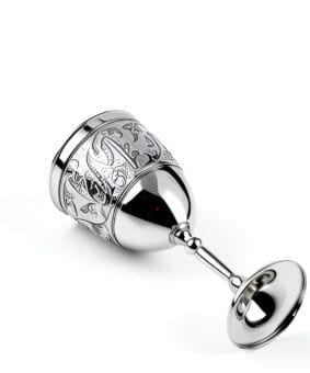 бокал серебряный с монограммой