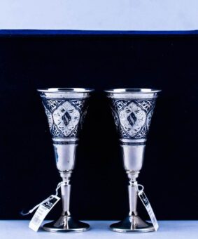 набор бокалов из серебра
