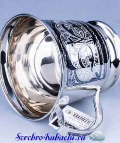 серебряная большая кружка