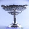 красивая серебряная фруктовница