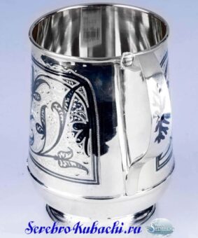 кубачинская серебряная кружка