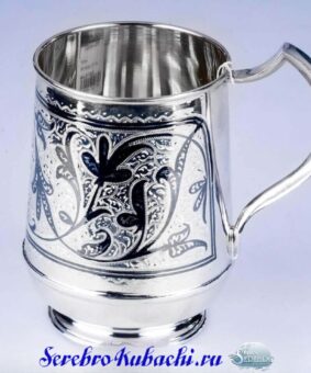 кубачинская серебряная кружка