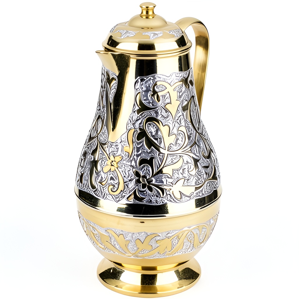 Позолоченный серебряный кувшин 1 большой позолоченный серебряный кувшин