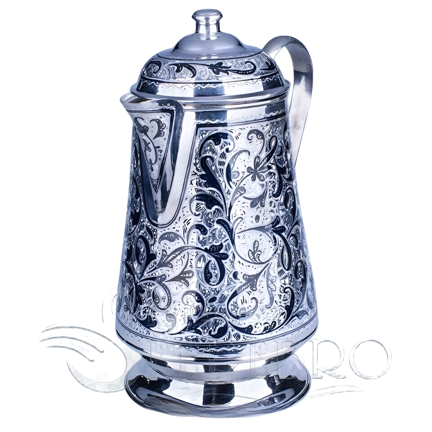 Кофейный набор из серебра 6 большой серебряный кофейник