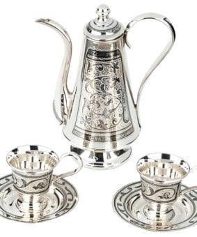 Большой серебряный кофейный набор