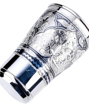 большой стакан из серебра кубачи