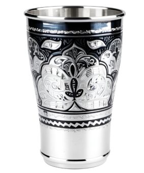 большой стакан из серебра кубачи