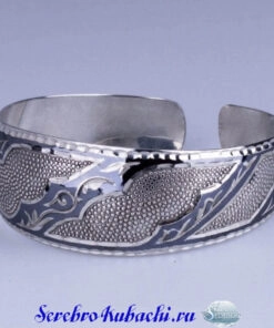 Женский серебряный браслет "День-Ночь"