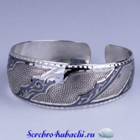 Женский серебряный браслет "День-Ночь"