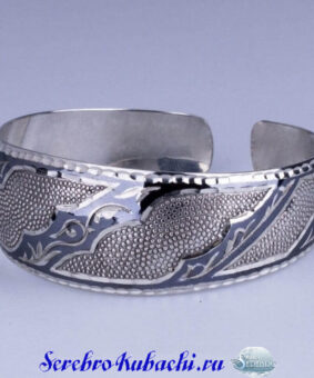 Женский серебряный браслет "День-Ночь"