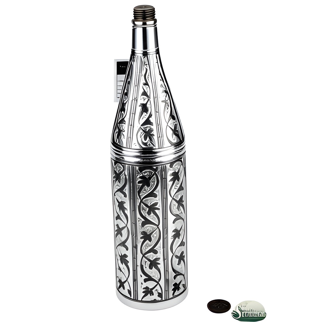 Серебряная бутылка Кубачи 1 бутыль серебряная
