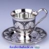 чайная пара из серебра