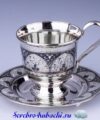чайная пара из серебра