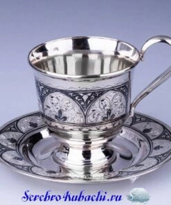 чайная пара из серебра