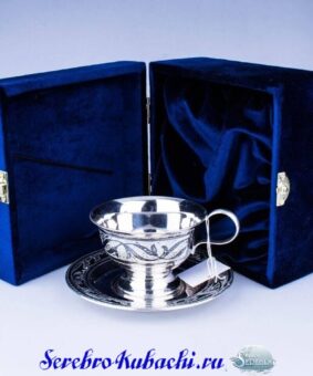 Серебряная чайная пара в подарок 7 серебряный подарок на новый год