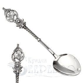 чайная серебряная ложка знак зодиака лев