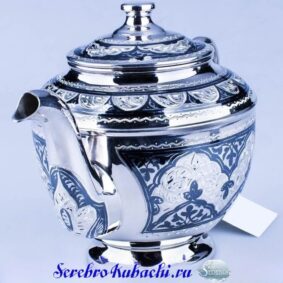 Alternative view of Серебряный чайник для заварки