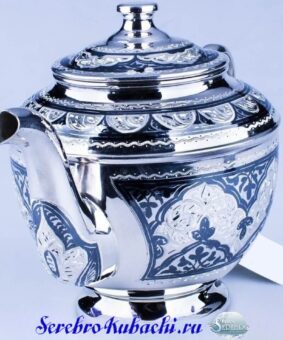 Alternative view of Серебряный чайник для заварки