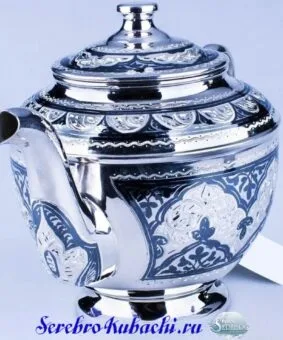 Alternative view of Серебряный чайник для заварки