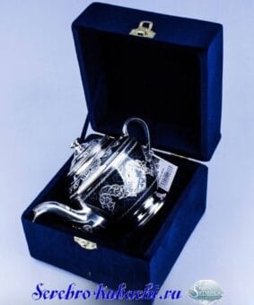 Серебряный чайник для заварки 3