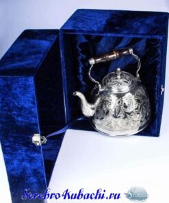 Чайник для кипятка из серебра кубачи 3