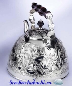 Чайник для кипятка из серебра кубачи 2