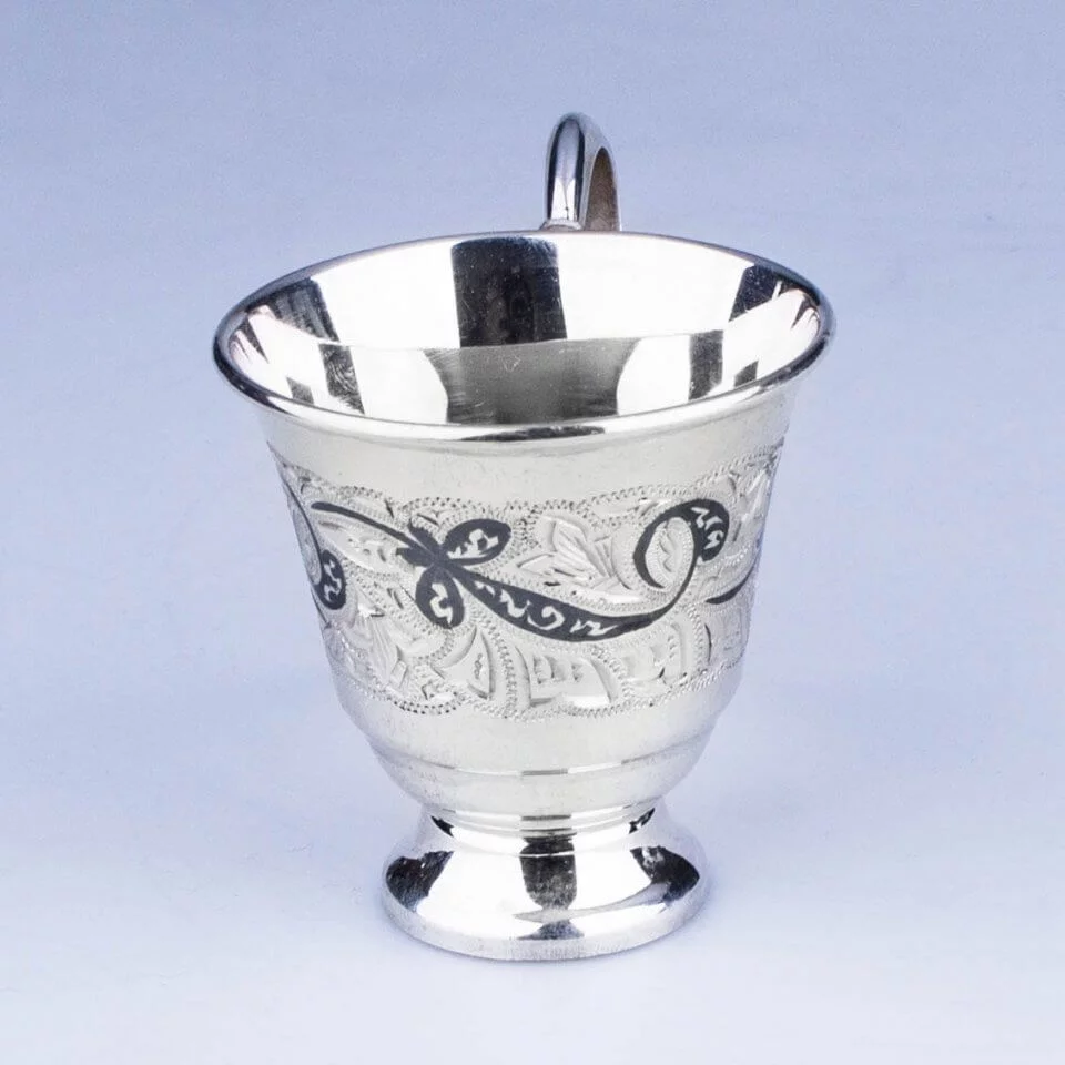 чашка кофейное серебро