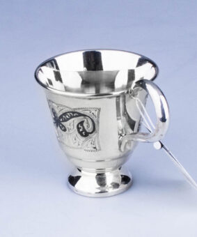чашка кофейное серебро