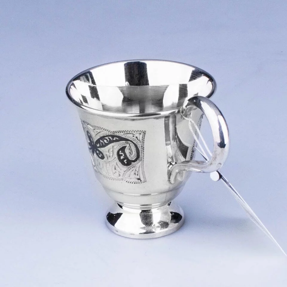 чашка кофейное серебро