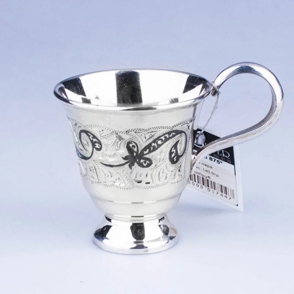 чашка кофейное серебро