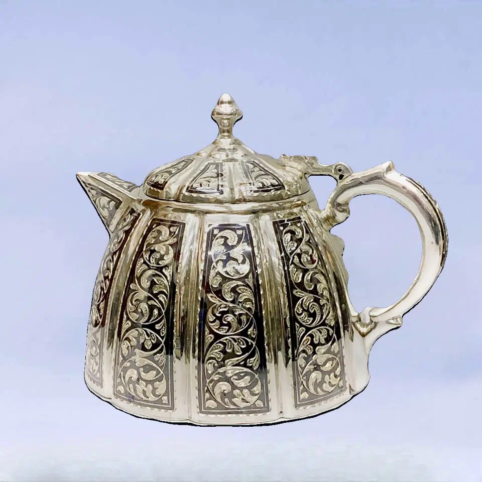 Серебряный чайник кубачи 8 серебряный чайник кубачи