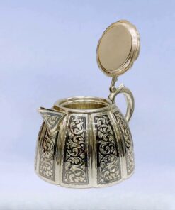 серебряный заварочный чайник кубачи